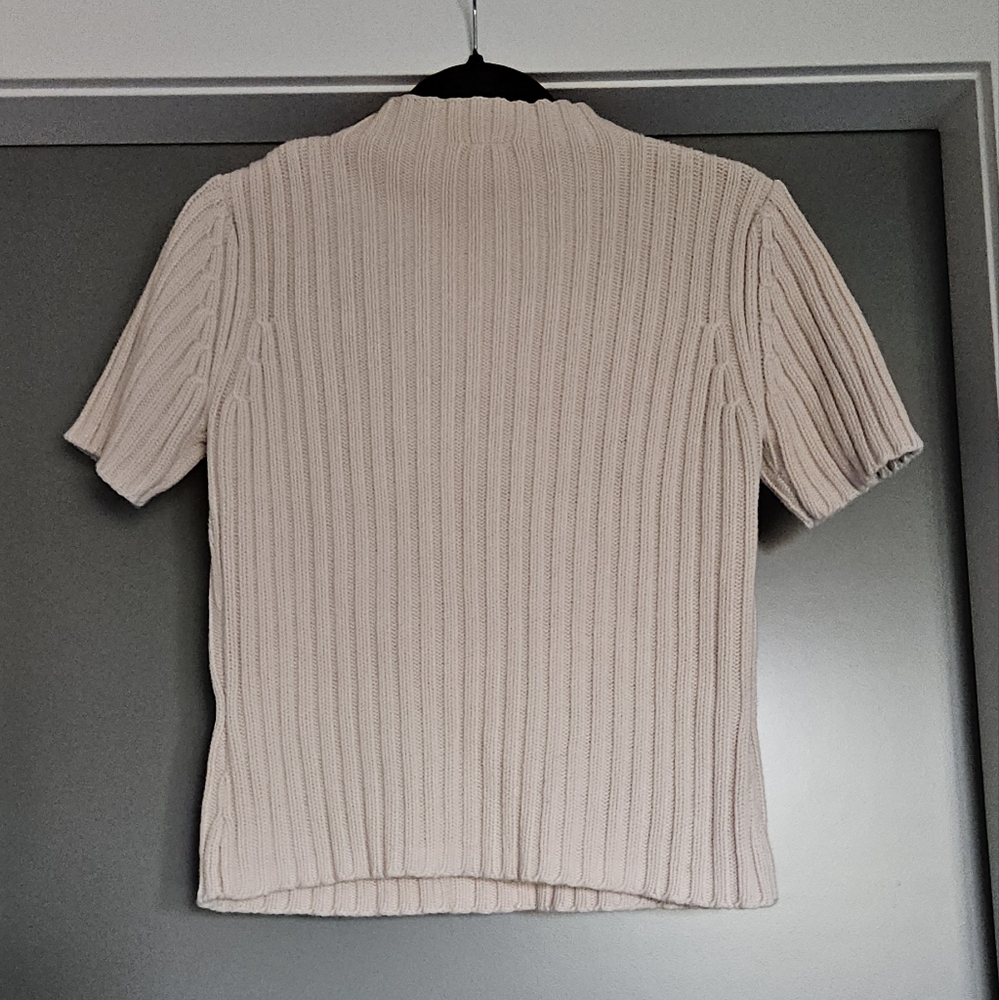 Smart Set Cream Pink Ribbed Knit - Picture 2 of 6